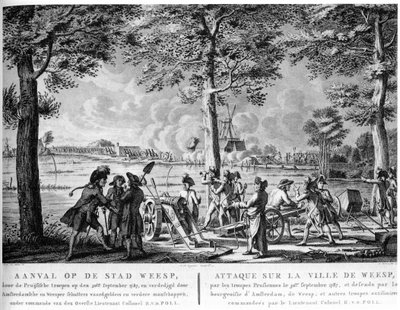 Attacco prussiano a Weesp, 1787 da Unknown